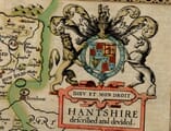 Titlepeice from map of Hampshire