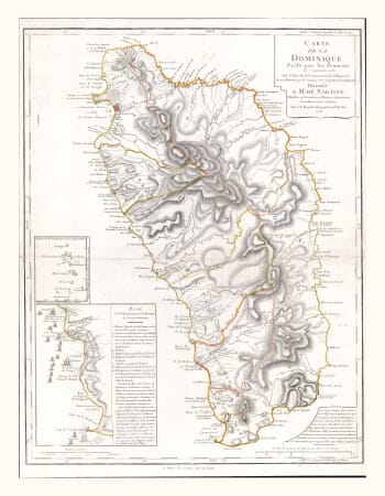 Old Map of Dominica