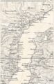 Old Map of Lake Como Detail