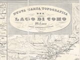 Old Map of Lake Como Title