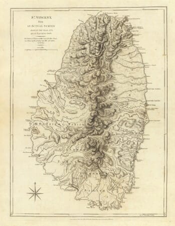 Old Map of St Vincent